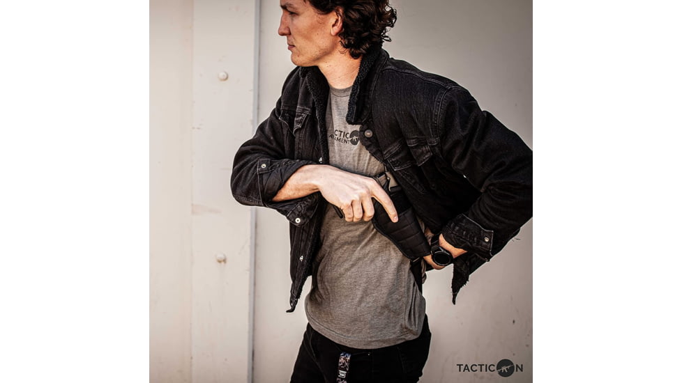 Tacticon Armament Universal Shoulder Holster, Black, UVSHBK