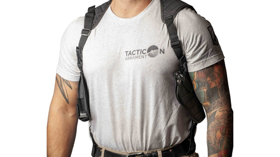 Tacticon Armament Universal Shoulder Holster, Black, UVSHBK