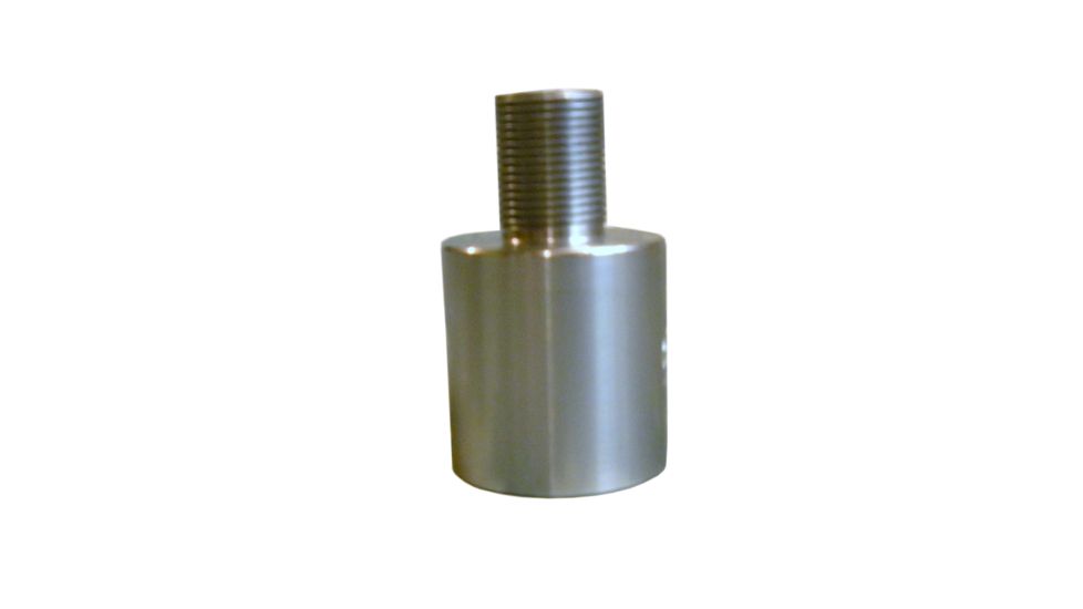 Tacticool22 1/2-28 Barrel Thread Adapter for .920 Bull Barrels, Silver, BA-TBE-BULL-SST