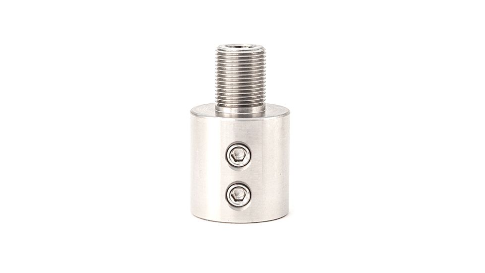 USED Tacticool22 Threaded Barrel Adapter for Ruger 10/22, 1/2-28, Silver, TBE 1 SST, EDEMO2