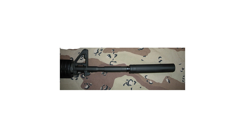 Tacticool22 Fake Suppressor Threaded Muzzle Device, 5/8-24, 4.5in, Black, TFS-5/8-24 - 4.5 Inch
