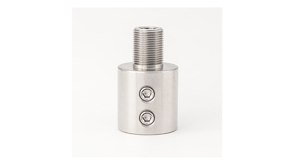 Tacticool22 Threaded Barrel Adapter For 1/2in Barrels, 1/2-28, Silver, TBE - GEN1 - 500 - SST