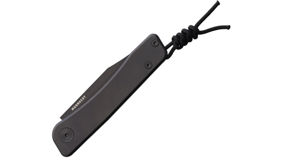 Tactile Knife Company Bexar Slip Joint Folding Knife, 2.75in, Black DLC Coated MagnaCut Steel Clip Point Blad,. Black DLC Coated Titanium Handle, 20-BX-MCDL-TTDL