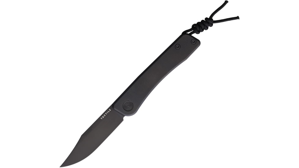 Tactile Knife Company Bexar Slip Joint Black Folding Knife, TKCBXMCDL