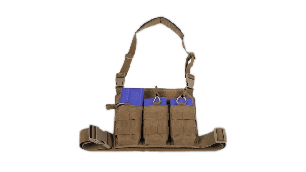 Tactical Assault Gear GO Time Triple 7.62 Mag Chest Rig Coyote Tan