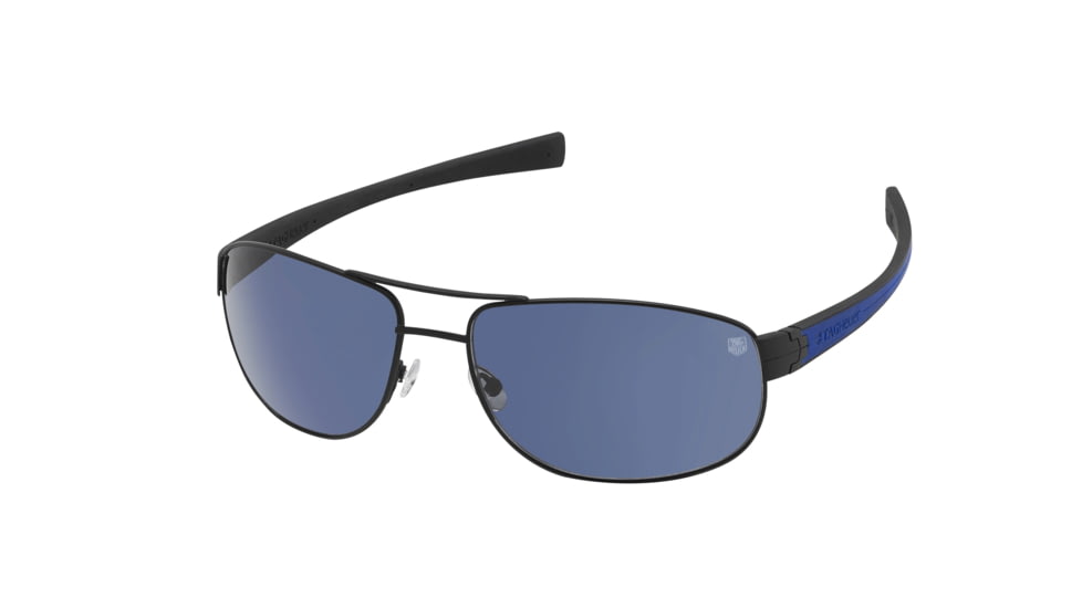 Tag Heuer 0252 Bifocal Prescription Sunglasses, Matte Black Frame - Cobalt Blue/Black Temples Frame, Watersport Lens-0252-404BI