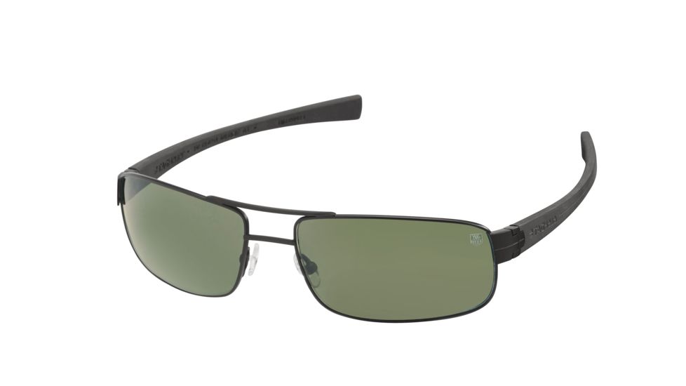 Tag Heuer 0254 Progressive Prescription Sunglasses, Black Frame - Black Temples Frame, Outdoor Green Lens-0254-301PR