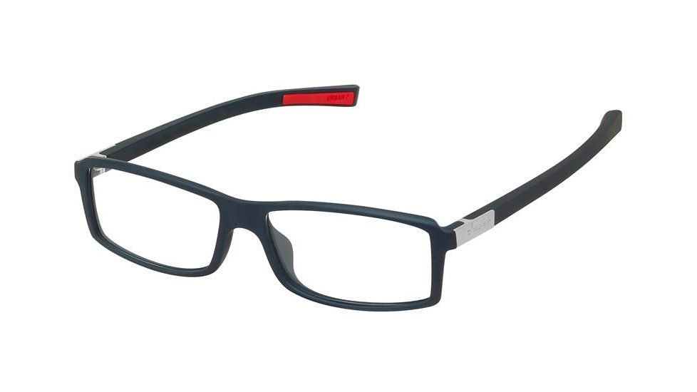 Tag Heuer 0513 Bifocal Prescription Eyeglasses, Matte Black/Red Frame Frame, Clear Lens-0513-001BI