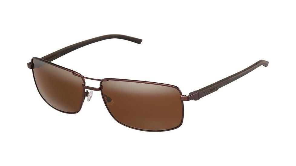 Tag Heuer 0883 Progressive Prescription Sunglasses, Chocolate Frame - Dark Brown/Black Temples Frame, Outdoor Brown Lens-0883-203PR