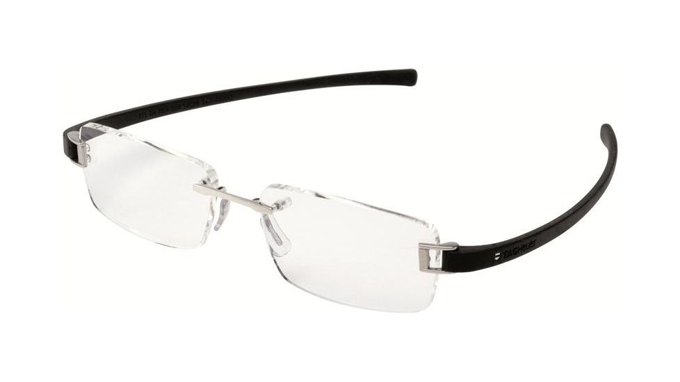 Tag Heuer 7106 Bifocal Prescription Eyeglasses, Pure Frame - Black Temples Frame, Clear Lens-7106-001BI