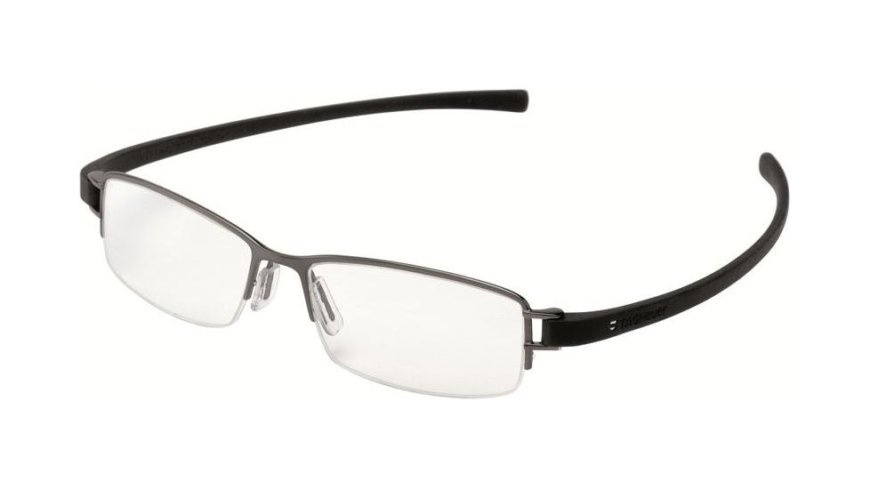 Tag Heuer 7201 Progressive Prescription Eyeglasses, Black Ceramic Frame - Black Temples Frame, Clear Lens-7201-011PR