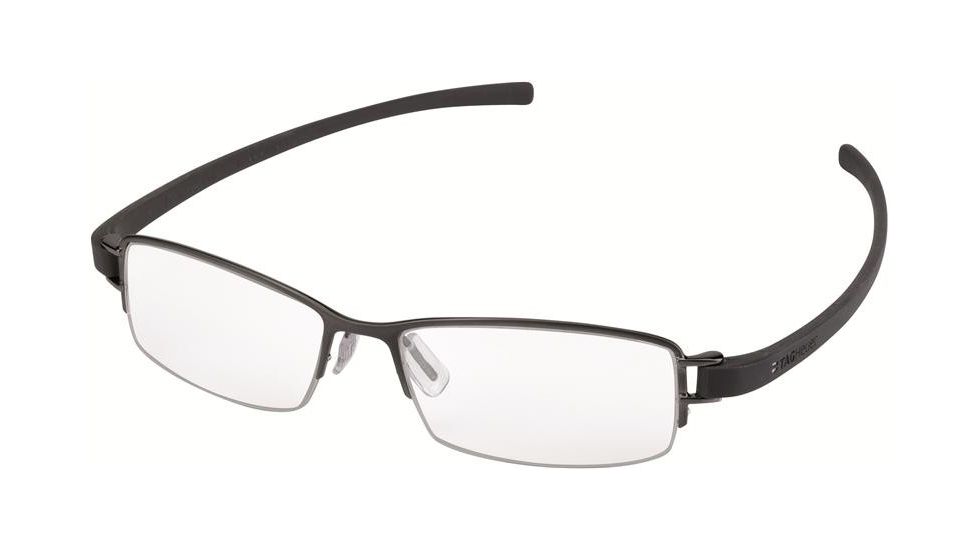 Tag Heuer 7201 Single Vision Prescription Eyeglasses, Anthracite Ceramic Frame - Dark Grey Temples Frame, Clear Lens-7201-017SV