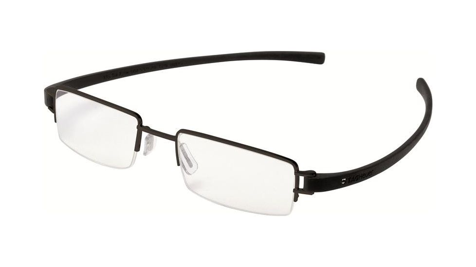 Tag Heuer 7206 Bifocal Prescription Eyeglasses, Black Ceramic Frame - Black Temples Frame, Clear Lens-7206-011BI