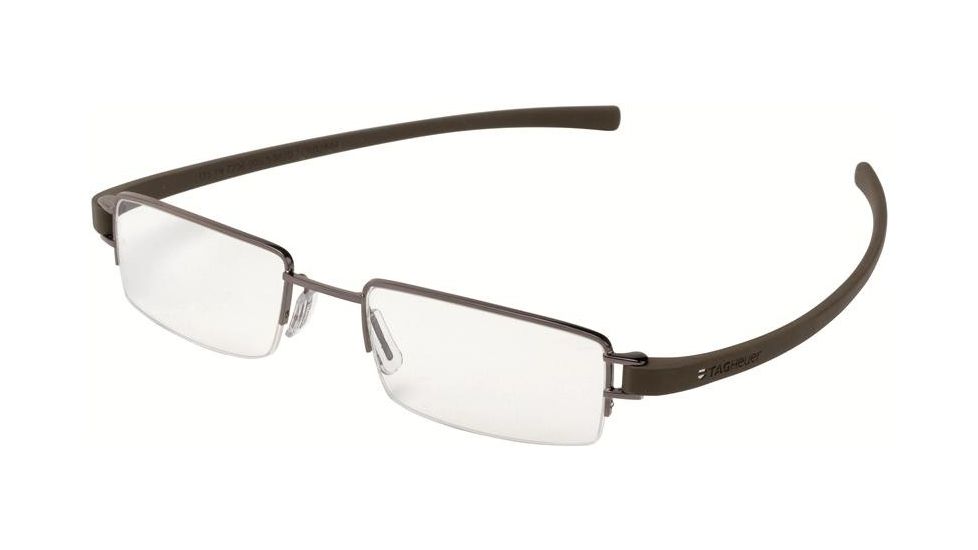 Tag Heuer 7206 Bifocal Prescription Eyeglasses, Chocolate Ceramic Frame - Havana Temples Frame, Clear Lens-7206-005BI