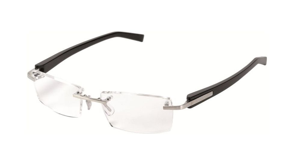 Tag Heuer 8102 Progressive Prescription Eyeglasses, Brushed Palladium Frame - Carbon Temples Frame, Clear Lens-8102-007PR