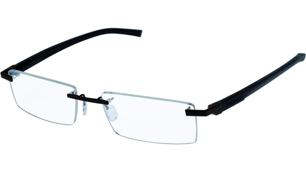 Tag Heuer Automatic Eyeglasses, Matte Black Frame/Black Black Temples, Clear Lens 0841-001