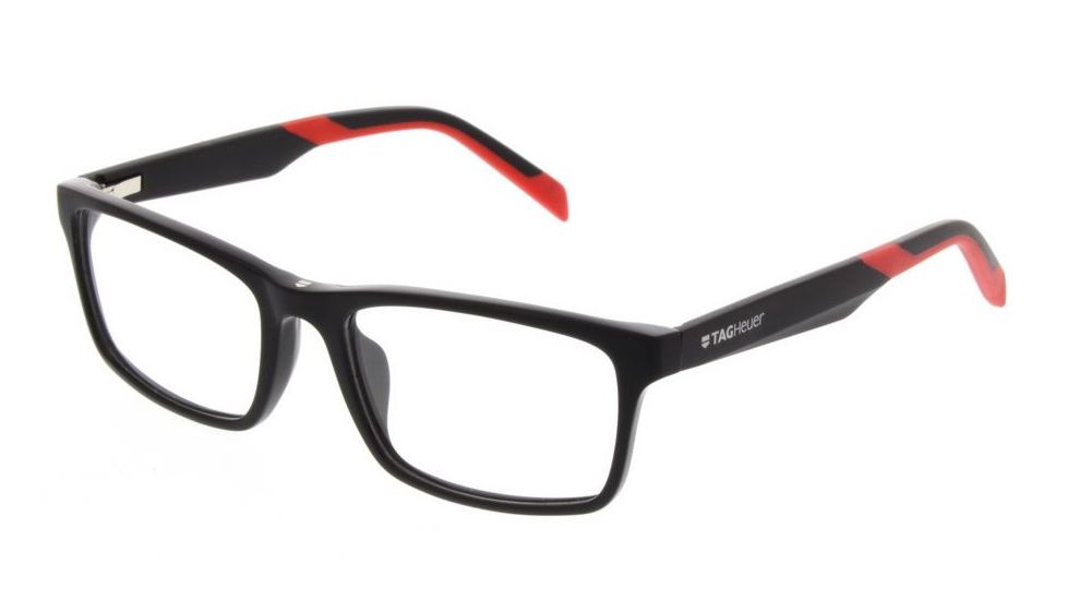 Tag Heuer B. Urban 0555 Progressive Prescription Eyeglasses, Shiny Black Frame, 0555-006PR