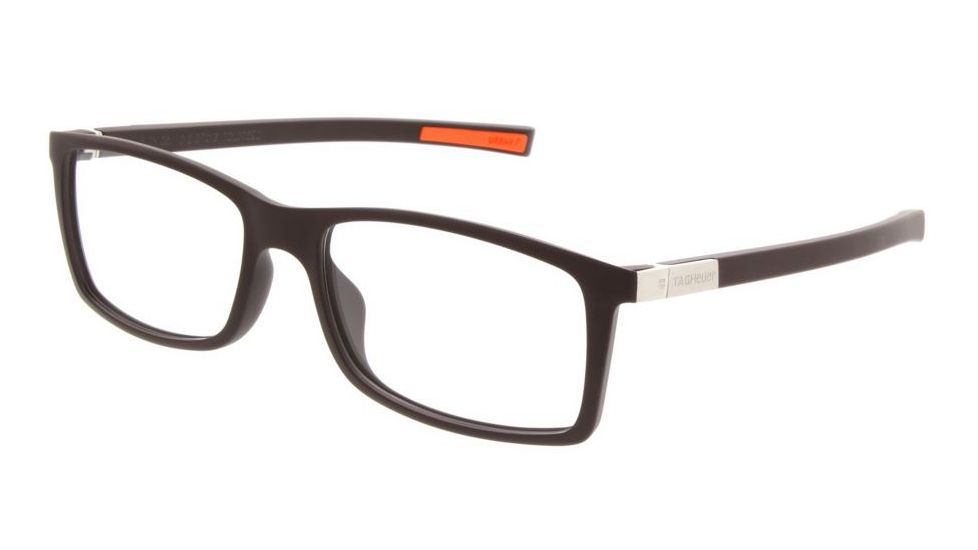 Tag Heuer Matte Brown Frame - Matte Brown/Orange Temples, 0511-012