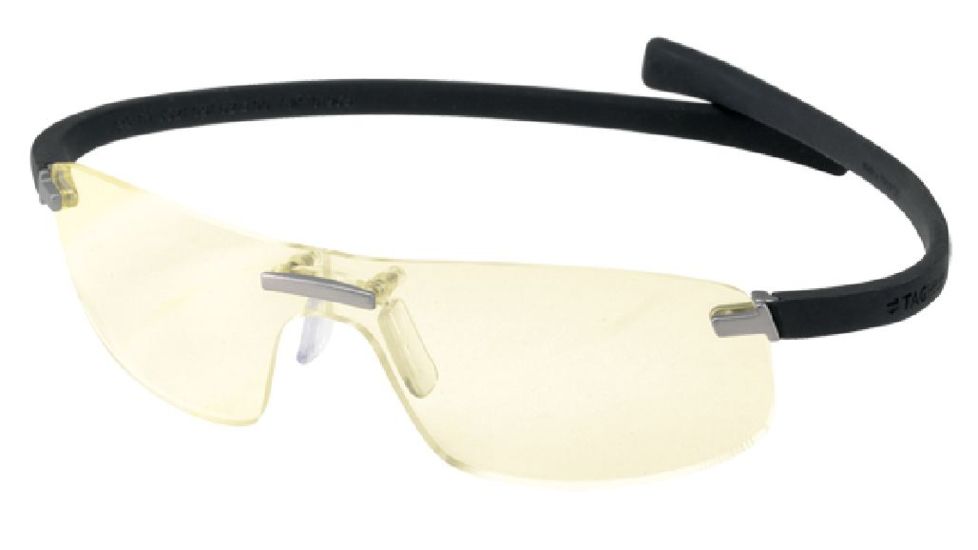 Tag Heuer Panorama Wide Eyeglasses, Dark Frame/Black Temples, Night Vision Lens 3521-099