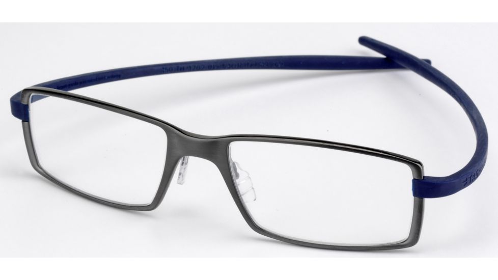 Tag Heuer Reflex 2 Eyeglasses, Anthracite Ceramic Frame/Smart Blue Temples, Clear Lens 3702-019
