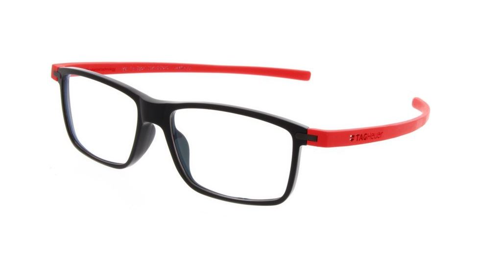 Tag Heuer Reflex 3 Acetate 3951 Progressive Prescription Eyeglasses, Black Frame, 3951-004PR