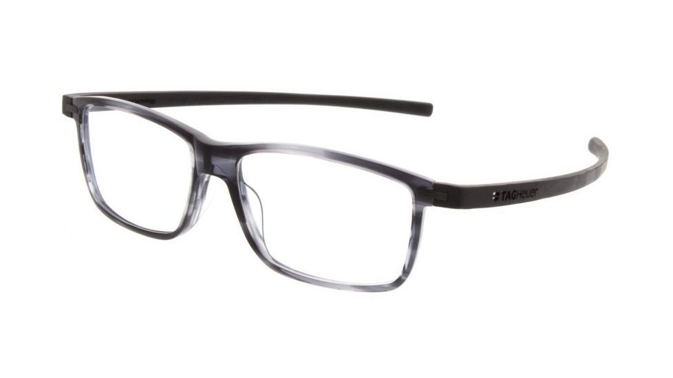 Tag Heuer Reflex 3 Acetate 3951 Progressive Prescription Eyeglasses, Black Tortoise Frame, 3951-002PR