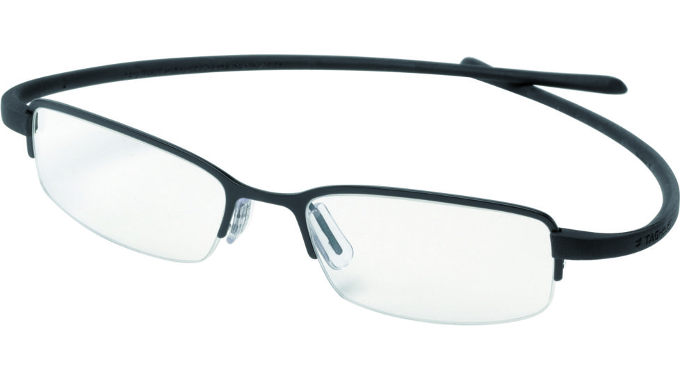Tag Heuer Reflex Eyeglasses, Black Frame/Black Temples, Clear Lens 3201-004