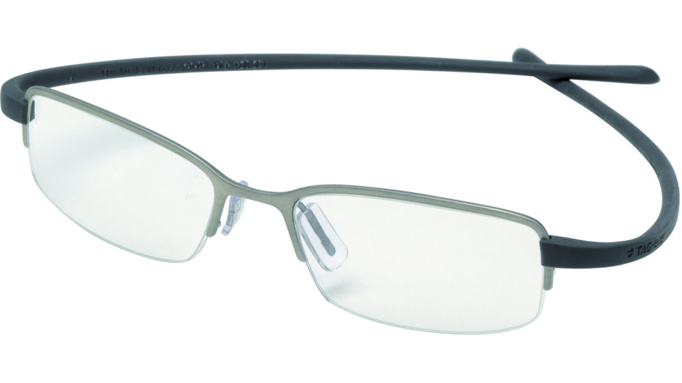Tag Heuer Reflex Eyeglasses, Titanium Frame/Grey Temples, Clear Lens 3201-002