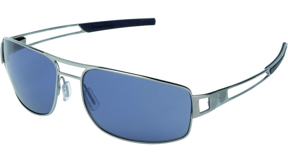 Tag Heuer Speedway Sunglasses, Ruthenium Frame/Blue Temples, Watersport Lens, Polarized 0201-401
