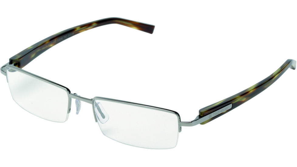 Tag Heuer Trends Sunglasses, Ruthenium Frame/Tortoise Temples, Clear Lens 8203-002