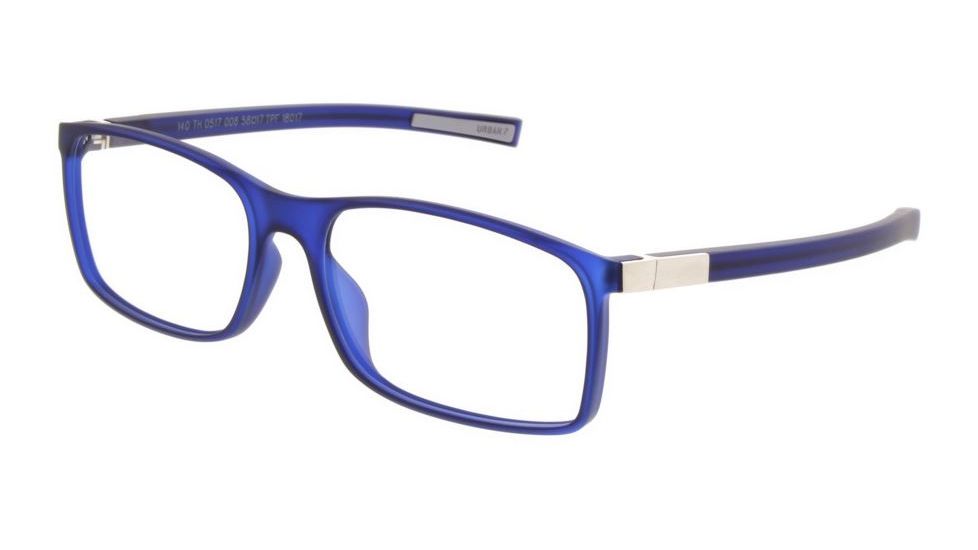 Tag Heuer Urban 7 0517 Single Vision Prescription Eyeglasses, Matte Blue Frame, 0517-008SV