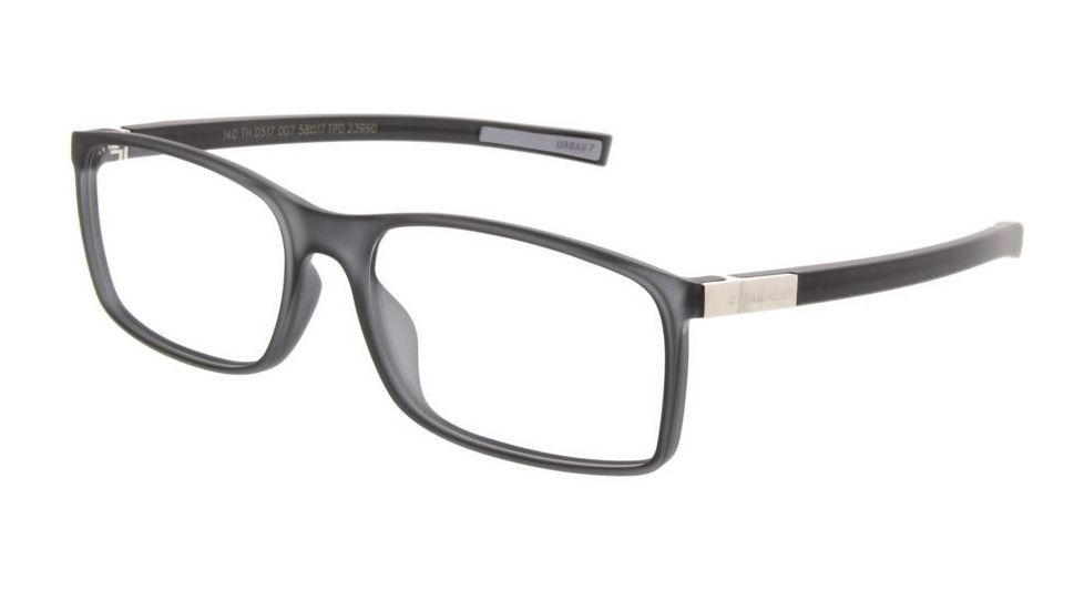 Tag Heuer Urban 7 0517 Single Vision Prescription Eyeglasses, Matte Grey Frame, 0517-007SV