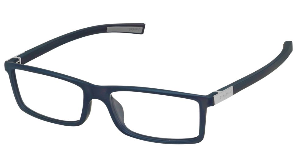 Tag Heuer Urban 7 Eyeglasses, Grey Frame/Orange Temples, Clear Lens 0512-007