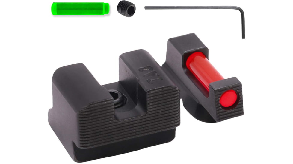 Tag Precision CZ 75 TSH TAC Pistol Sights Fiber Optic, 75B, Black, 089BE089PN