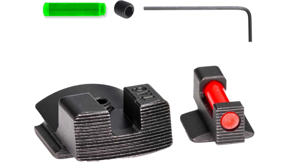 Tag Precision Kimber Micro 9 TSH TAC Pistol Sights Fiber Optic, 1911, Black, 036BE036PN