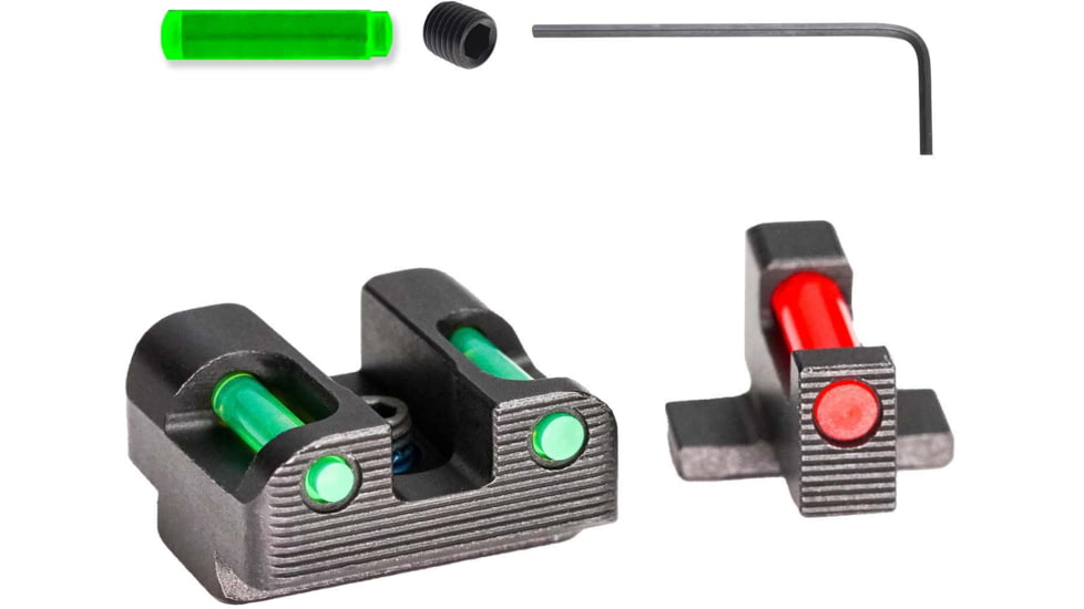 Tag Precision SIG 365 TSF TAC Pistol Sights Fiber Optic, P365, P365X, P365XMacro, Excluding P365XL, P320 Compact w/3.9 Barrel, Black, 050BE052BG