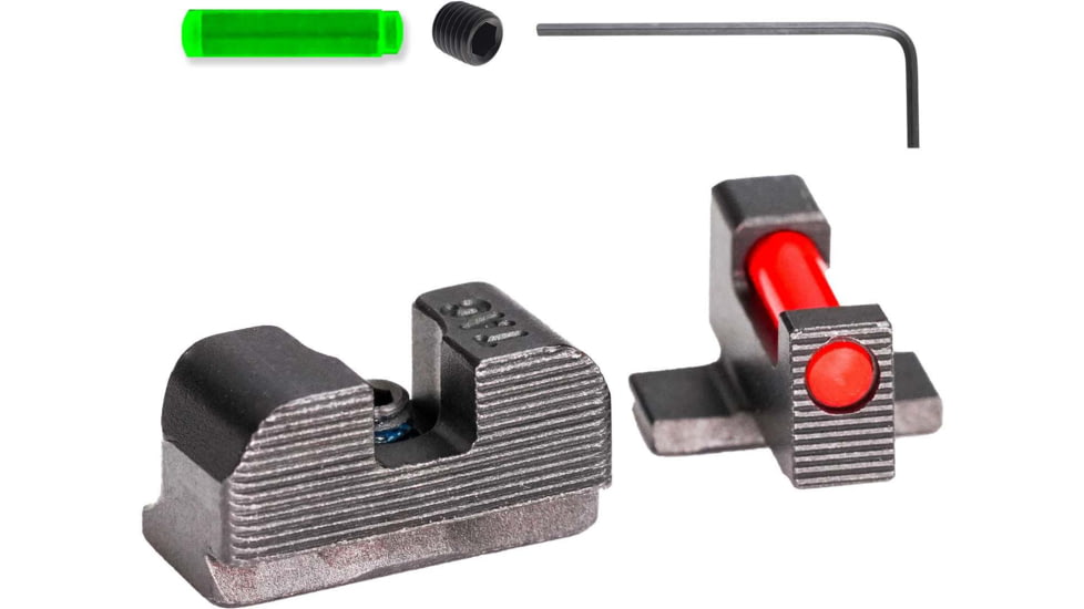 Tag Precision SIG 365 TSH TAC Pistol Sights Fiber Optic, P365, P365X, P365XMacro, Excluding P365XL, P320 Compact w/3.9 Barrel, Black, 050BE052PN