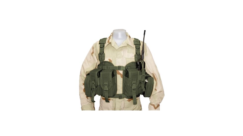 Tactical Assault Gear Split Front Chest Rig - Ranger Green CR2P01RG