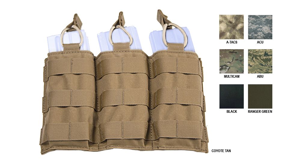 Tactical Assault Gear MOLLE Triple Shingle with Bungee Multicam MSB31MC