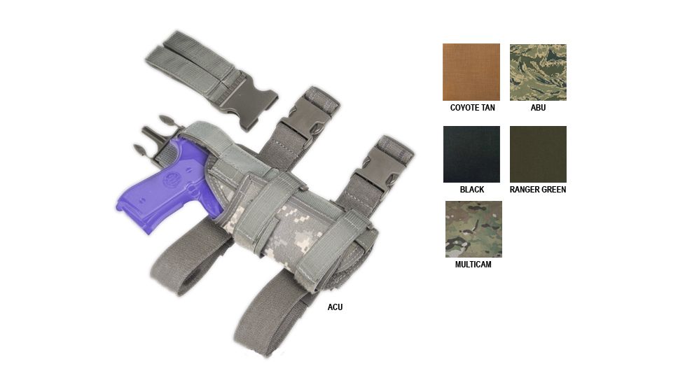 Tactical Assault Gear Universal Drop Leg Holster, Right Hand, Multicam 812734