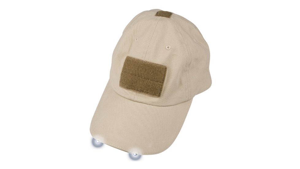 Tactical Assault Gear Warrior Hat with LED, Tan - TAG Apparel