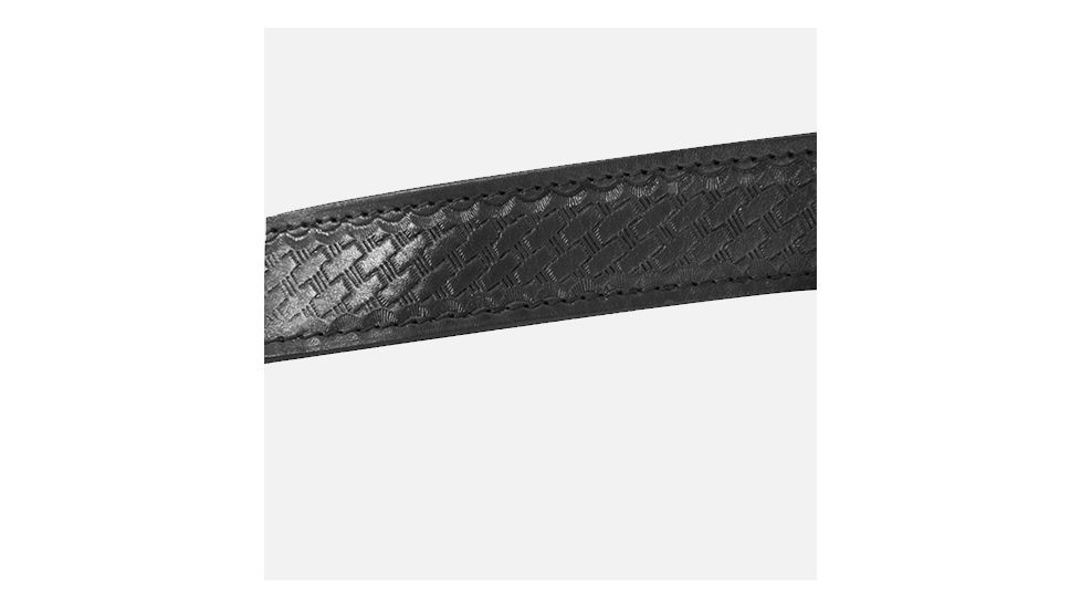 Tagua Gunleather Basketweave Leather Belt Size 38 Black BELD-130