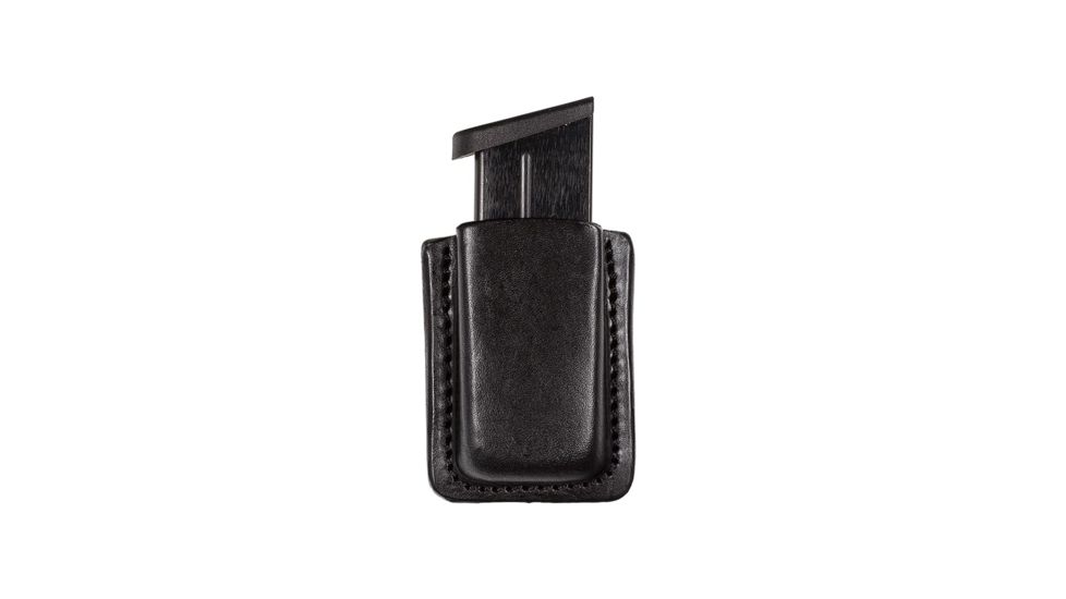 Tagua Gunleather Clip On Single Magazine Carrier - Ruger SR9/SW Shield and Most 9mm, Concealed Carry, Ambidextrous, Black CO-MC5-016