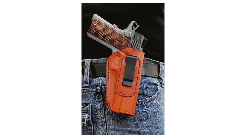 Tagua Gunleather S&amp;W/M&amp;P Compact Brown/Right Hand Holster, Brown IPH4-1007