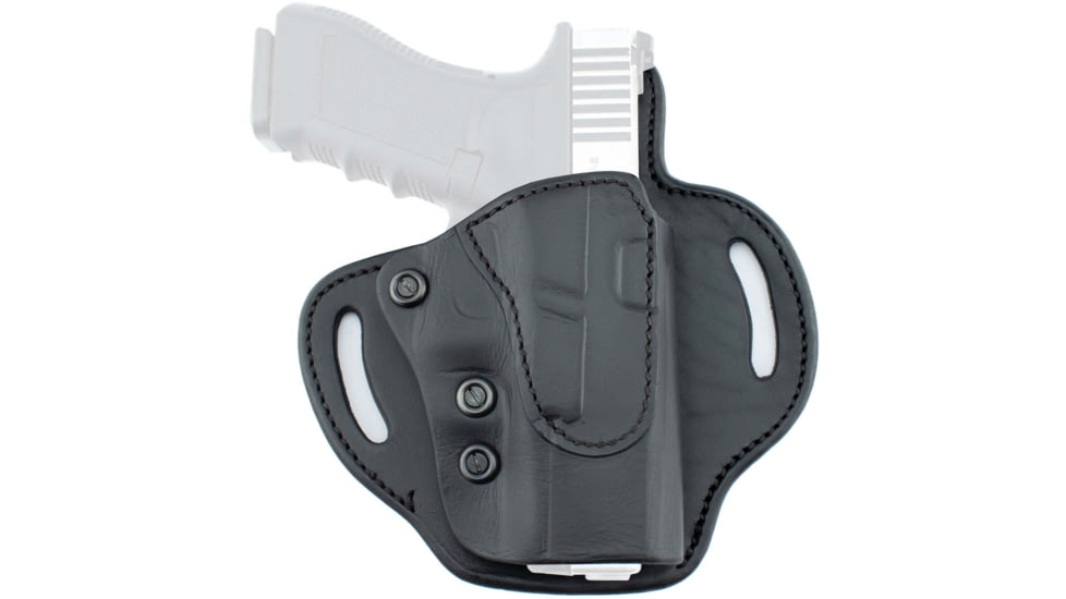 Tagua Gunleather Quick Draw Leather OWB Holster, Most 1911s Full Size, Right Hand, Black, TX-LOCK-R-OT-200
