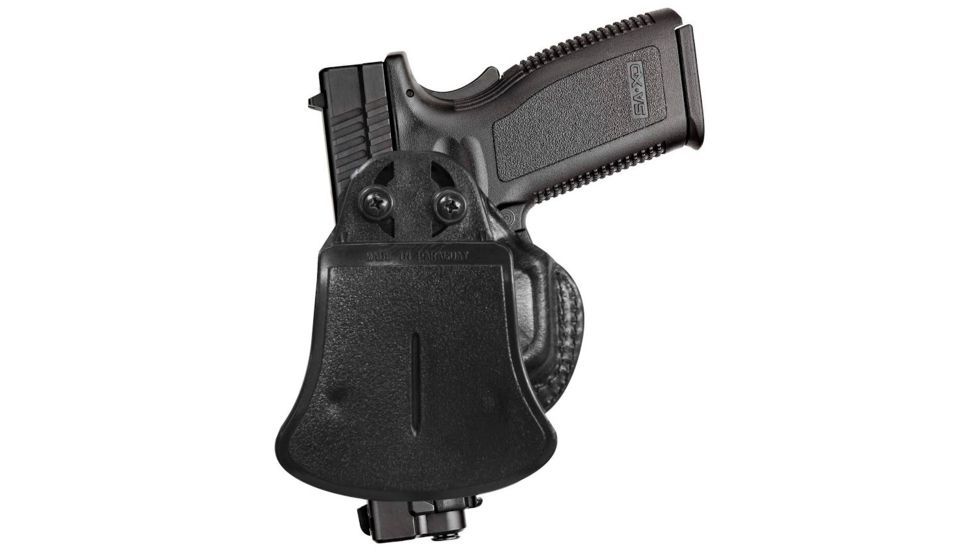 Tagua Gunleather Rotating Quick Draw Paddle Holster Fits Springfield XD 9mm/.40 Caliber Black Right Hand