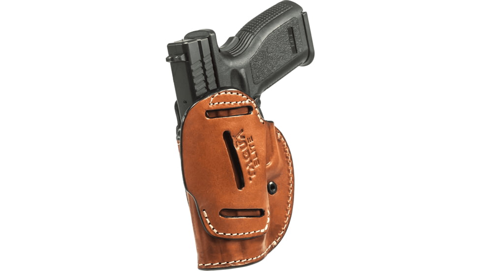 Tagua Gunleather Elite 4-in-1 IWB/OWB Leather Holster, Most 1911s - 4in, Brown, TX-ELITE-IPH4-212