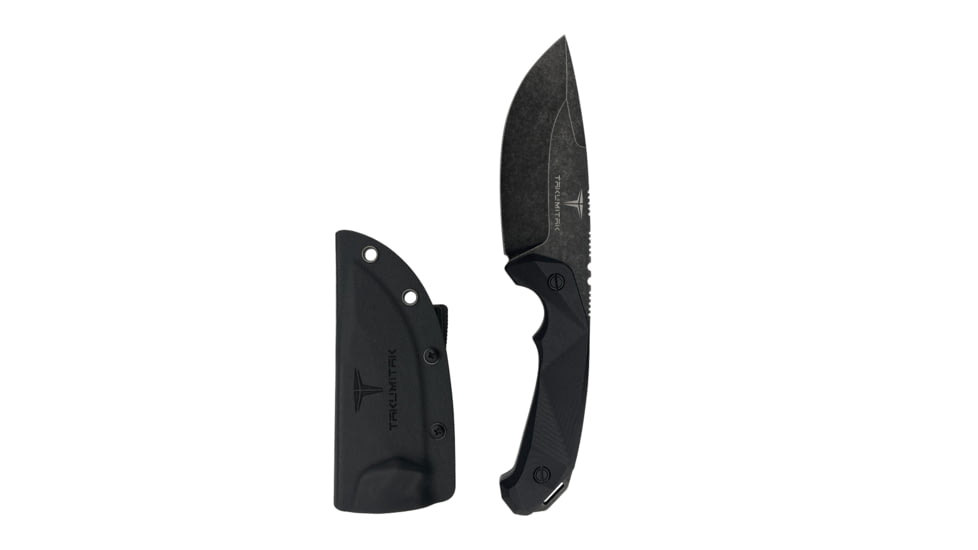 Takumitak Companion Fixed Blade Knife, 4in, D2, Drop Point, G10 Handle, Black Stonewash, TKF212SW