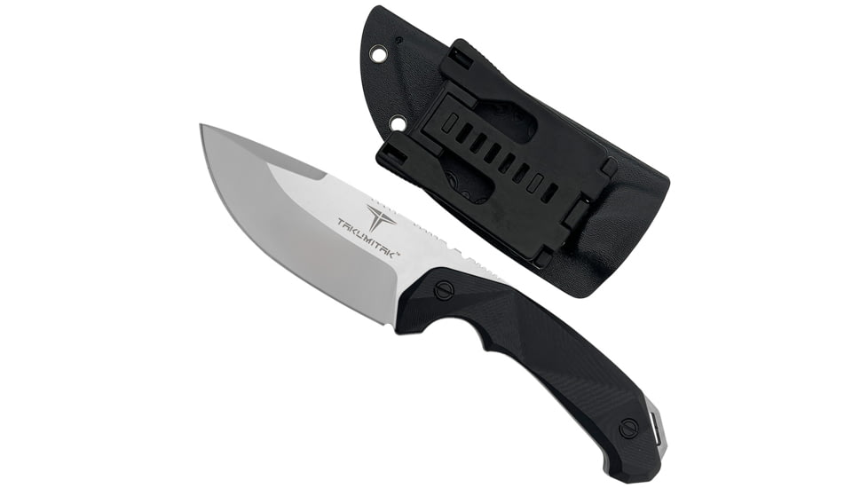 Takumitak Companion Fixed Blade Knife, 4in, D2, Drop Point, G10 Handle, Silver, TKF212SL