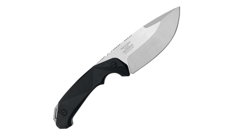 Takumitak Companion Fixed Blade Knife, 4in, D2, Drop Point, G10 Handle, Silver, TKF212SL